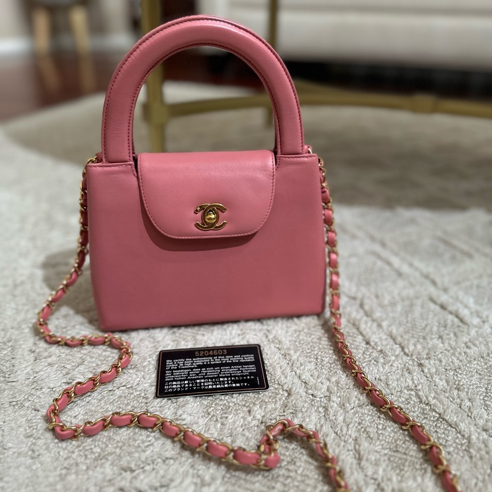 Chanel Mini Kelly Vintage Bag Pink RARE